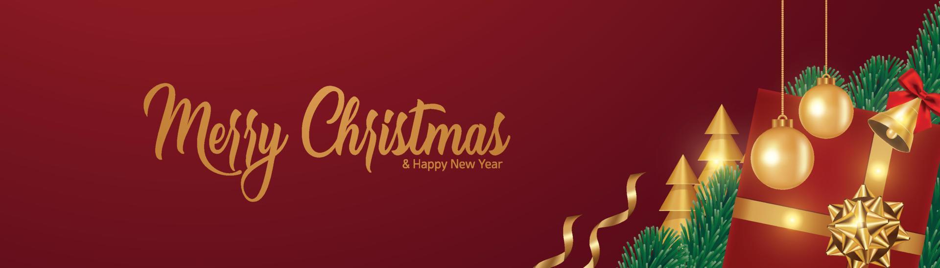 Merry christmas and happy new year illustration. vector