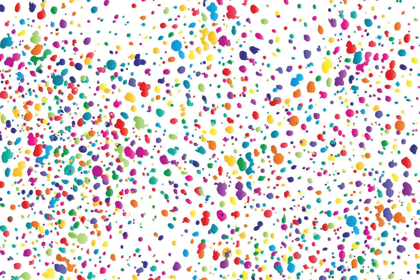 Multicolor splash background on white background. vector