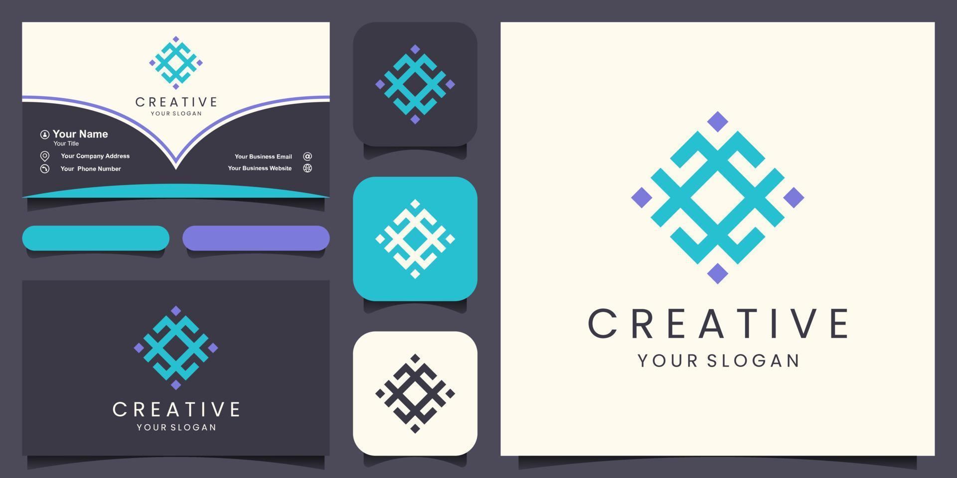data digital Template vector icon illustration design