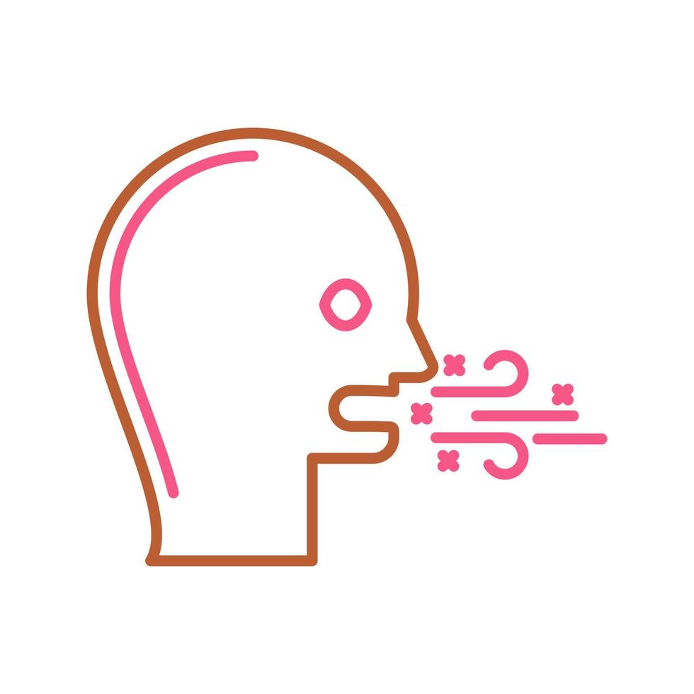 Bad Breath Vector Icon