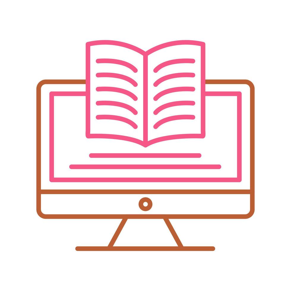 Digital Learning Vector Icon