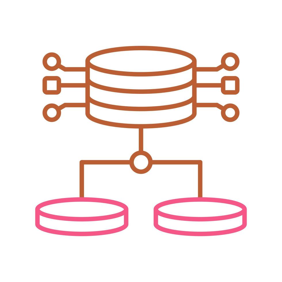 icono de vector de datos estructurados