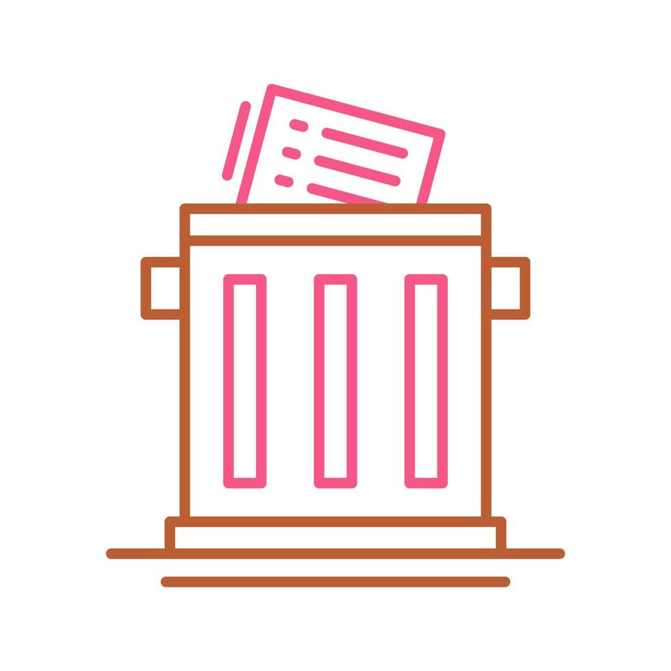 Trash List Vector Icon