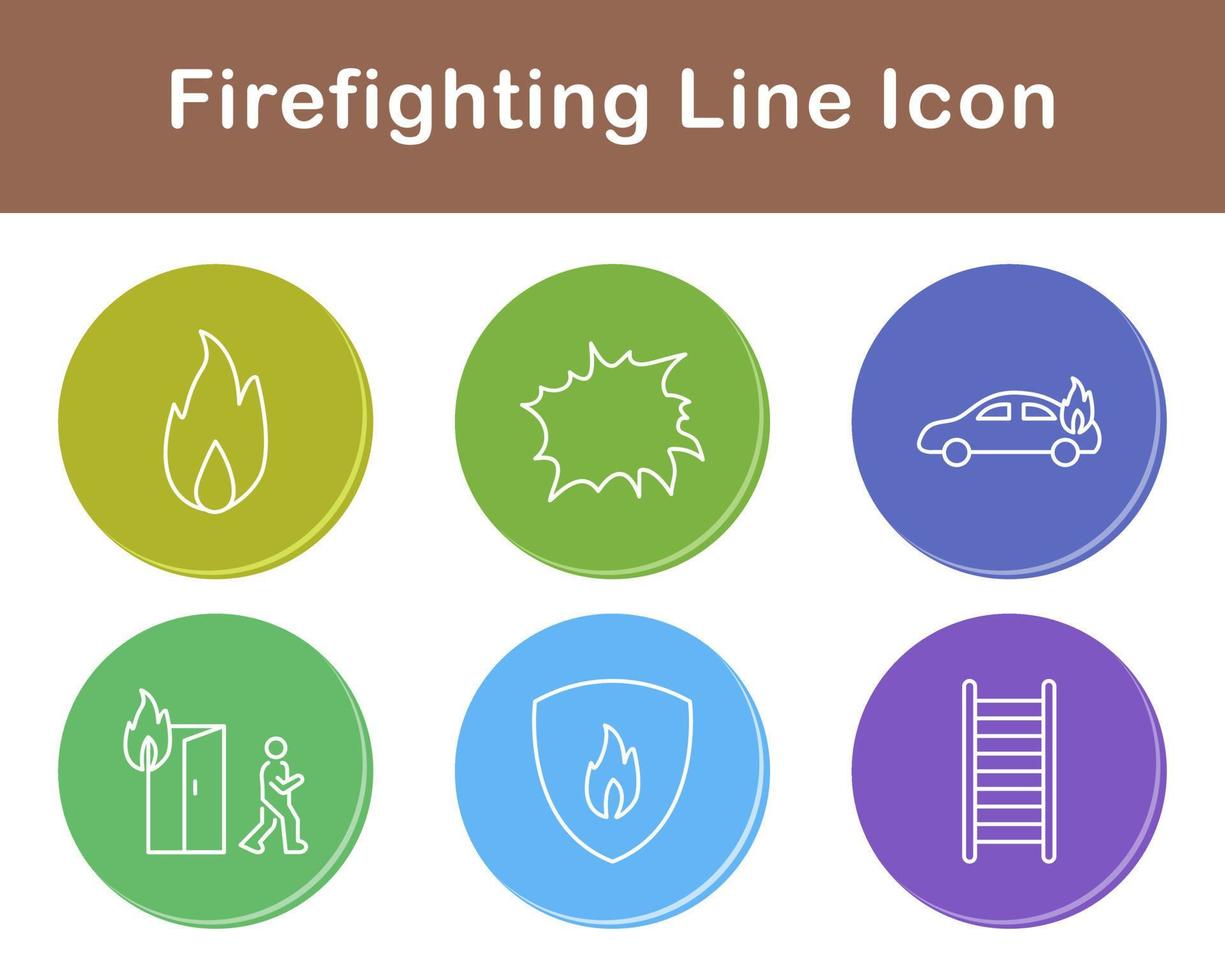 Firefighting Vector Icon Set