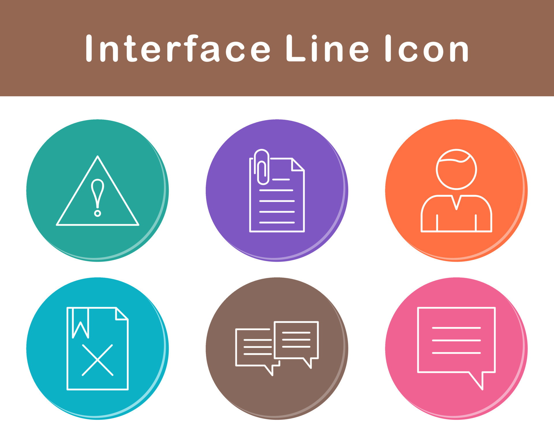 Interface Vector Icon Set 21427337 Vector Art at Vecteezy