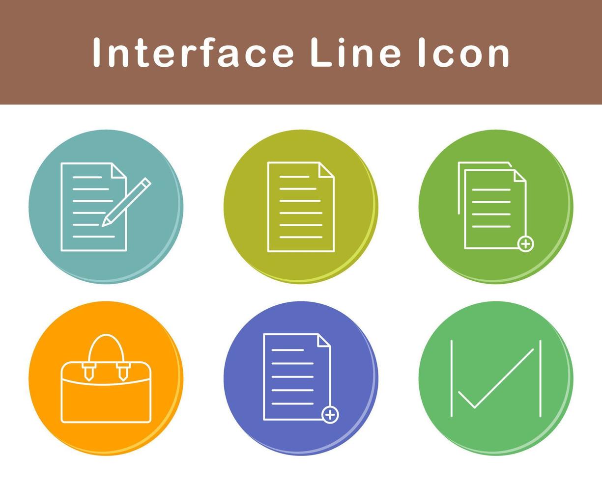 interfaz vector icono conjunto