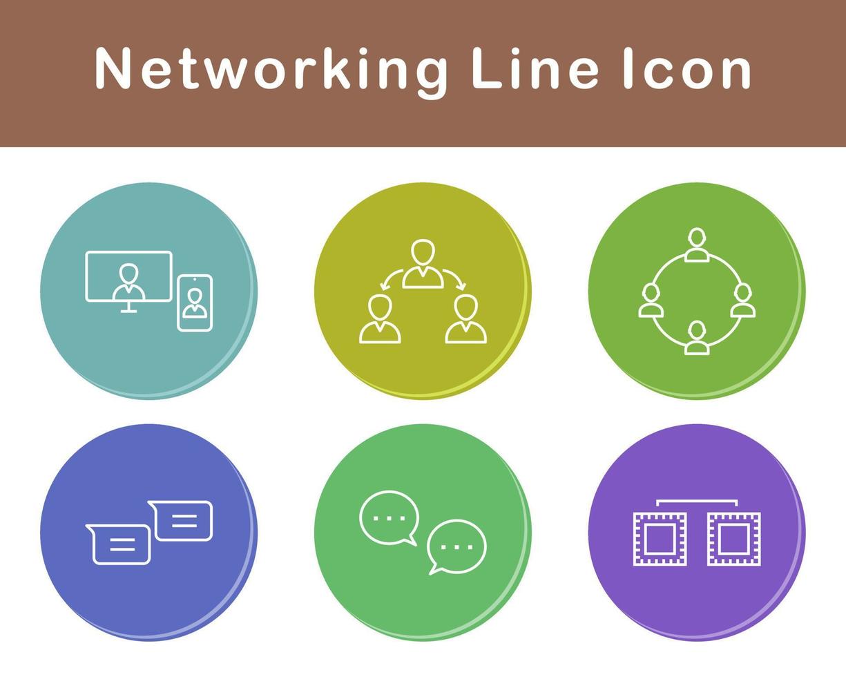 Networking Vector Icon Set