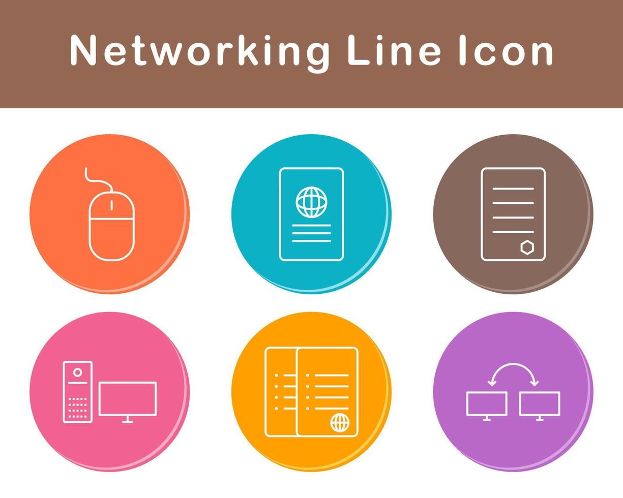 Networking Vector Icon Set