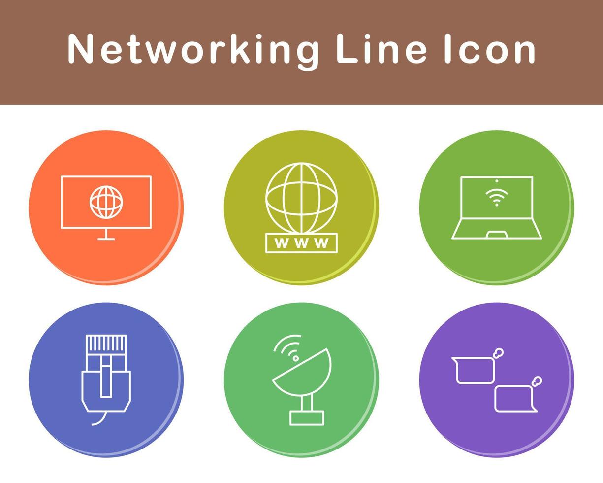 Networking Vector Icon Set