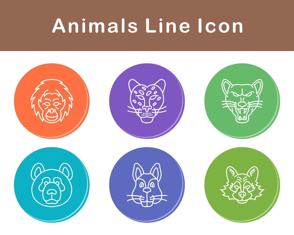 Animals Vector Icon Set