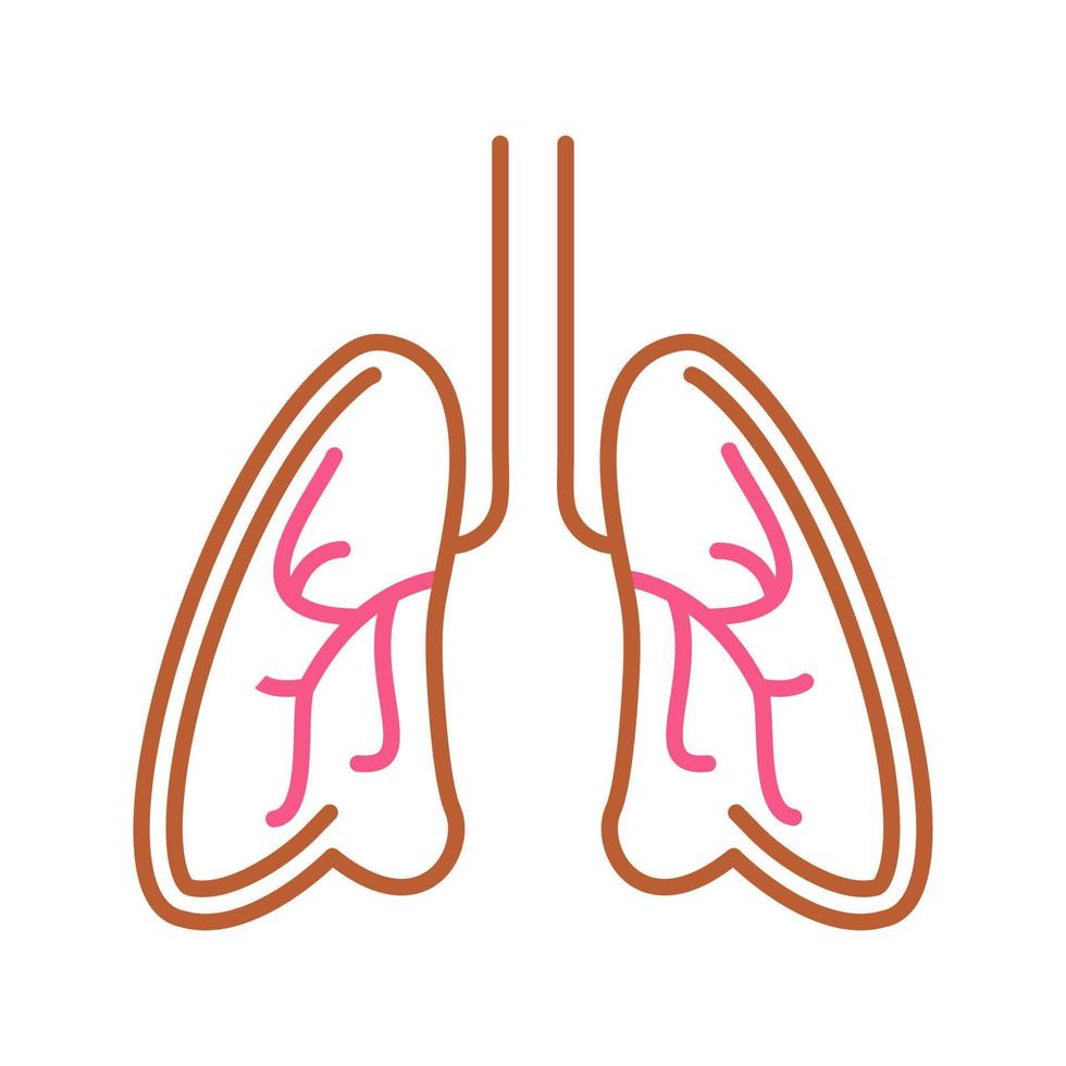 Lungs Vector Icon