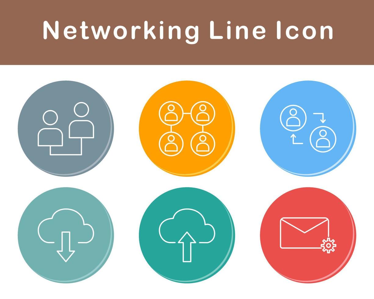 Networking Vector Icon Set