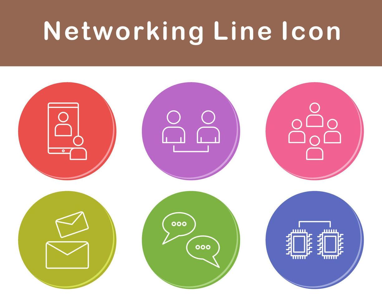 Networking Vector Icon Set