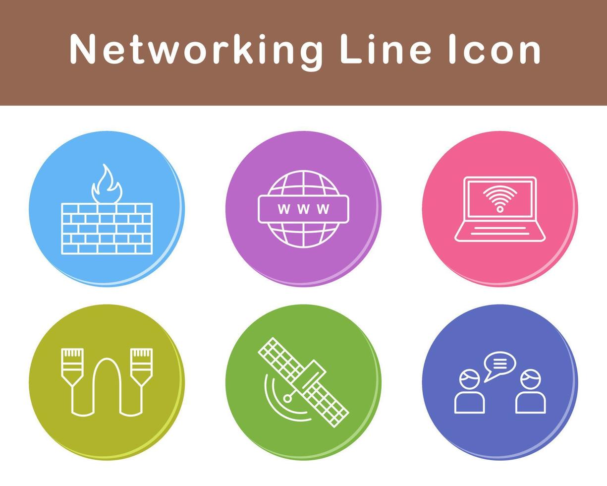 Networking Vector Icon Set