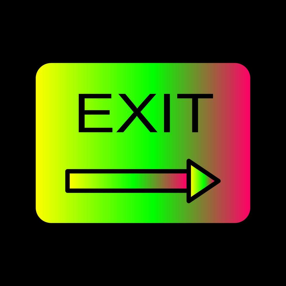 Exit Unique Vector Icon