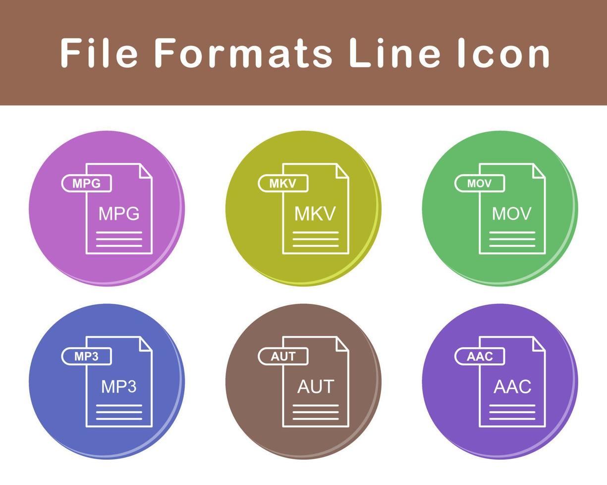 File Formats Vector Icon Set