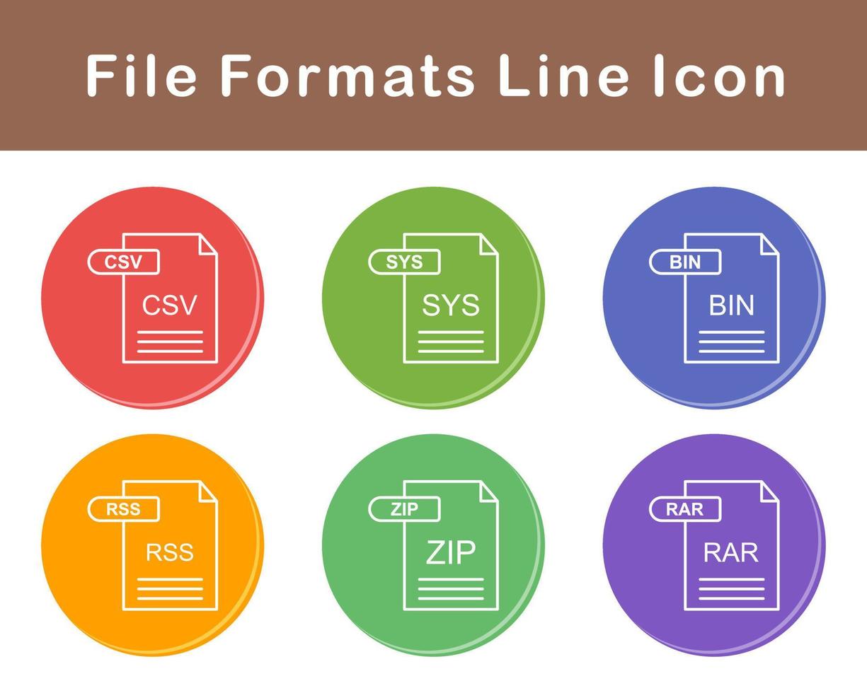 File Formats Vector Icon Set