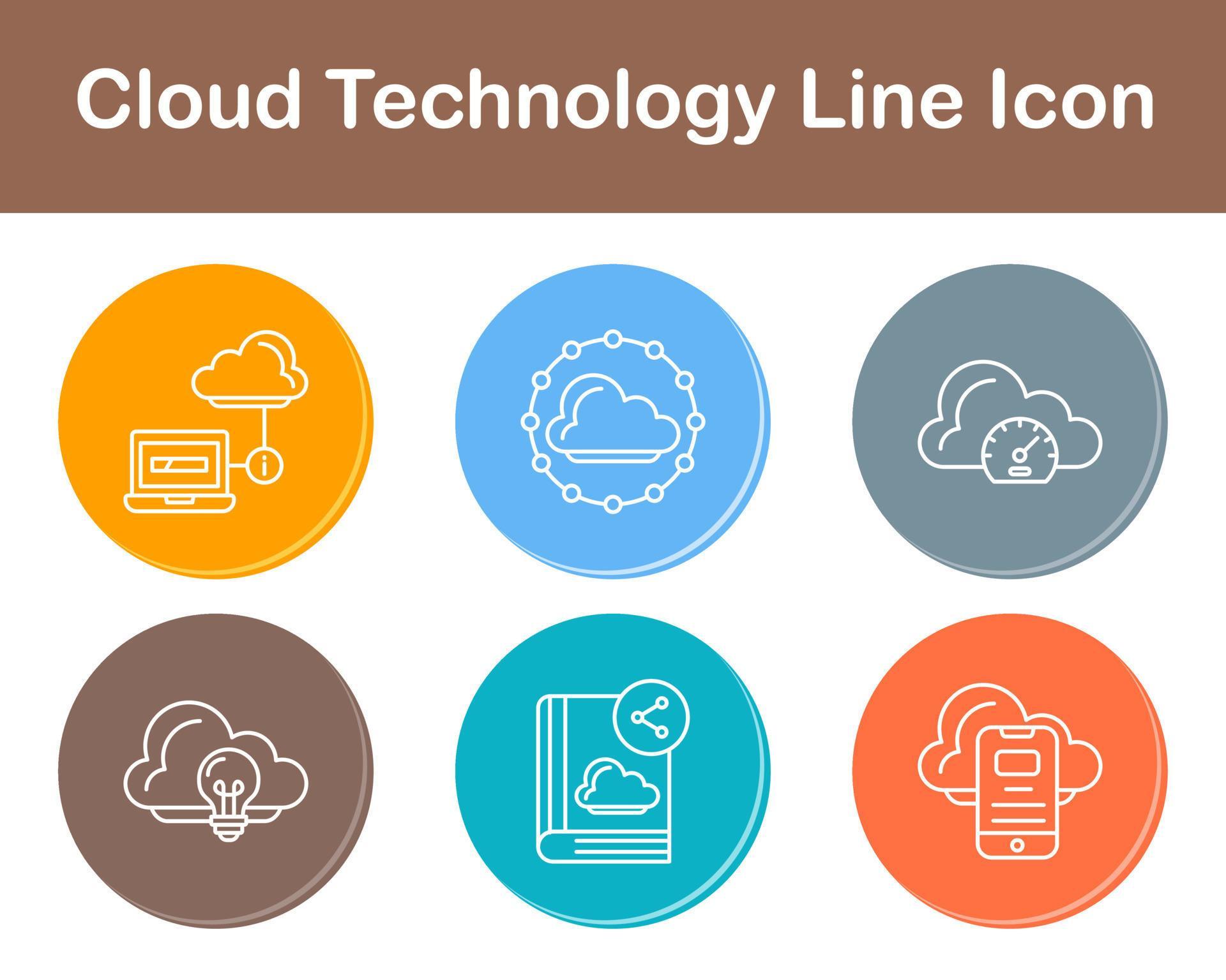Cloud Technology Vector Icon Set 21427613 Vector Art at Vecteezy