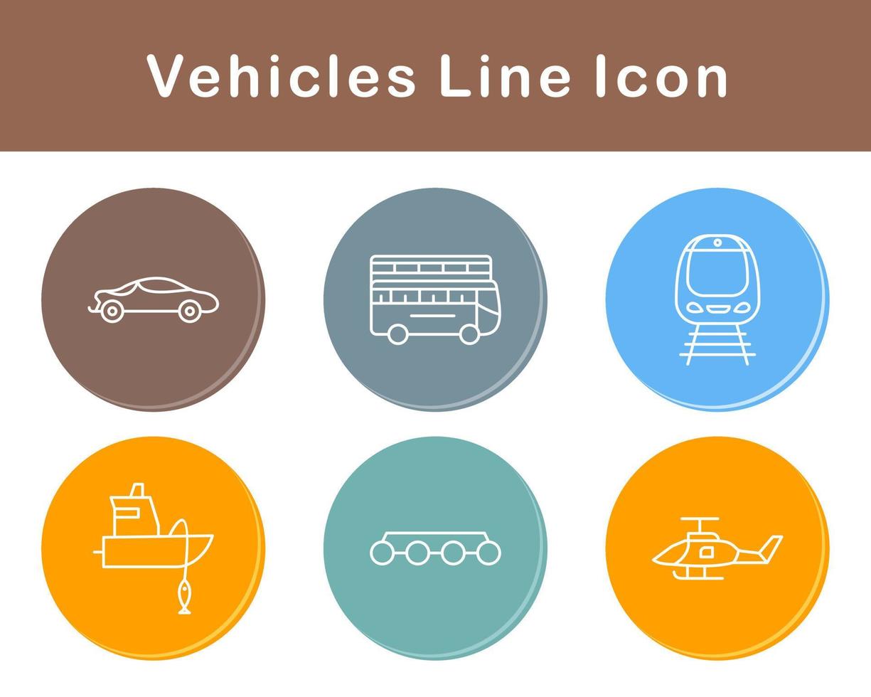 Vehicles Vector Icon Set