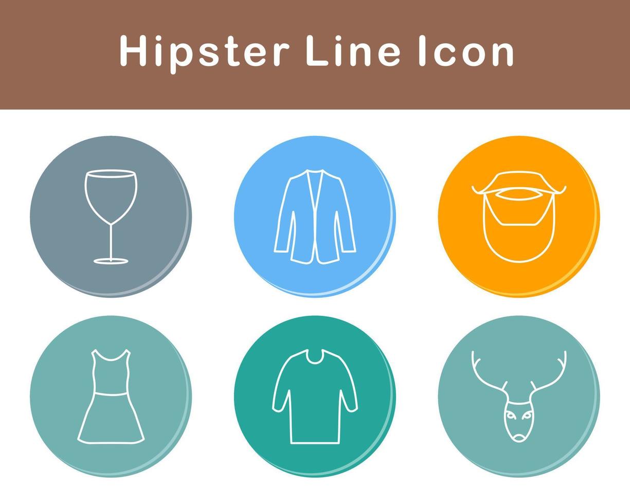 Hipster Vector Icon Set