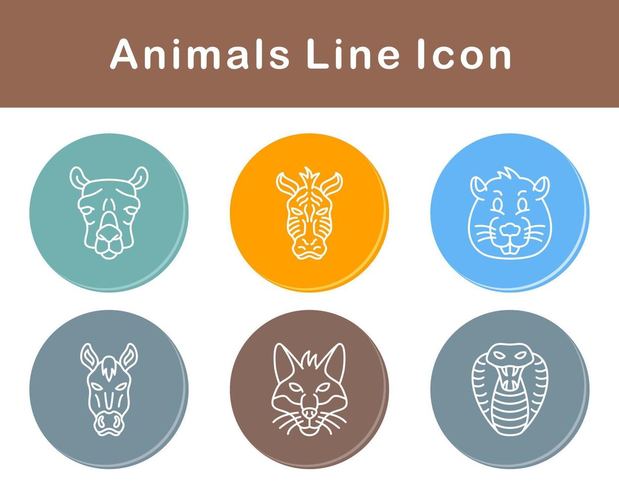 Animals Vector Icon Set