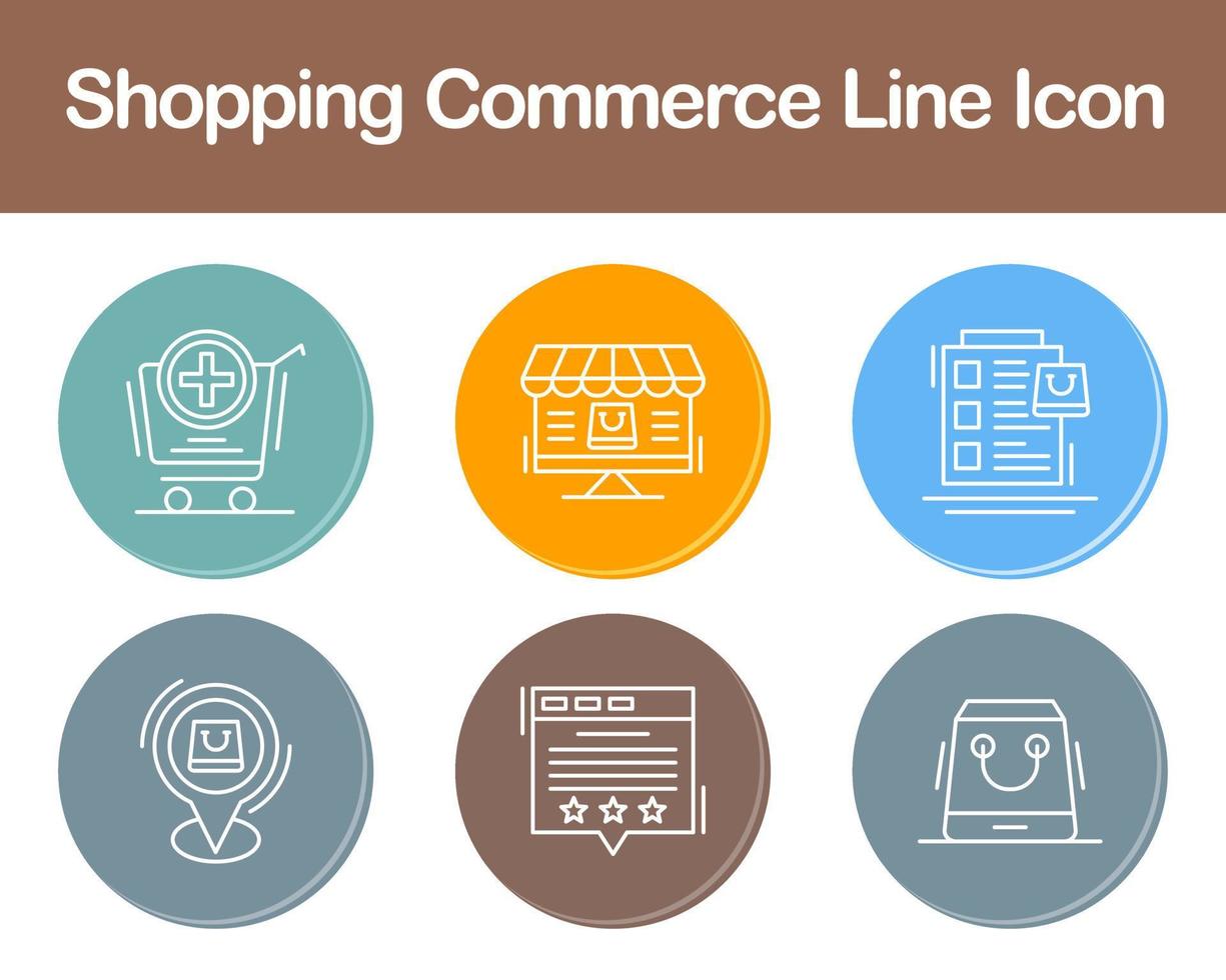 Shopping Commerce Vector Icon Set