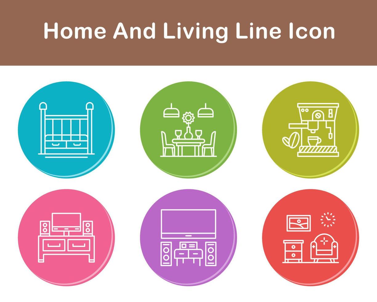 Home And Living Vector Icon Set