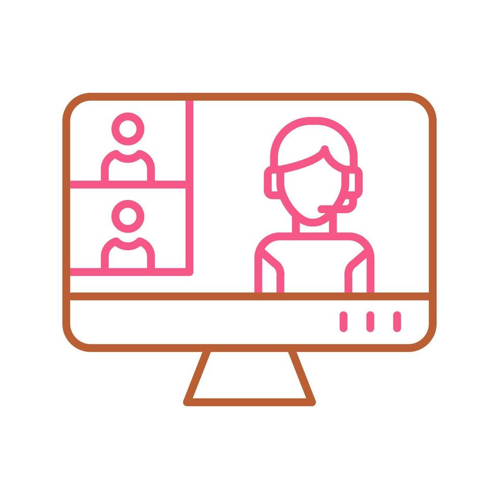 Conference video Call Vector Icon