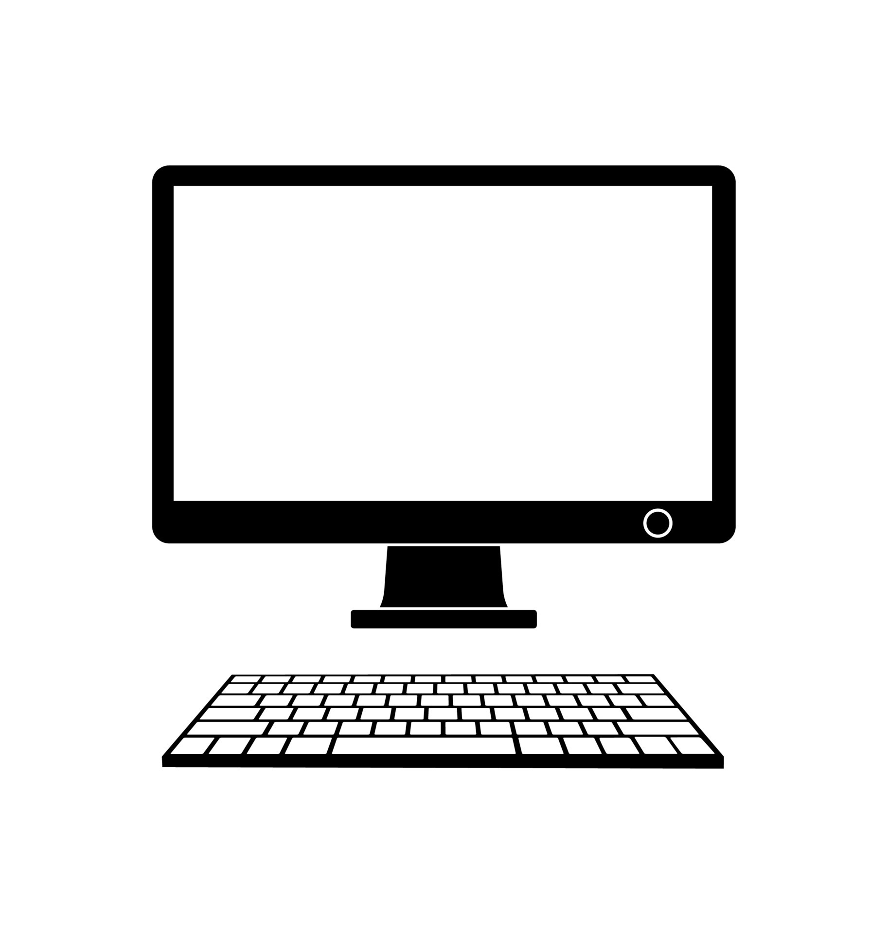 Laptop icon vector. computer illustration sign. PC symbol or logo