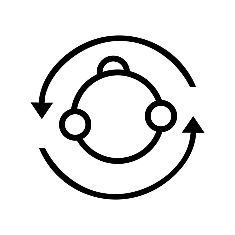 Metabolism, symbiosis icon. Element of bio engineering illustration. Thin line icon for website design and development, app development. Premium icon vector