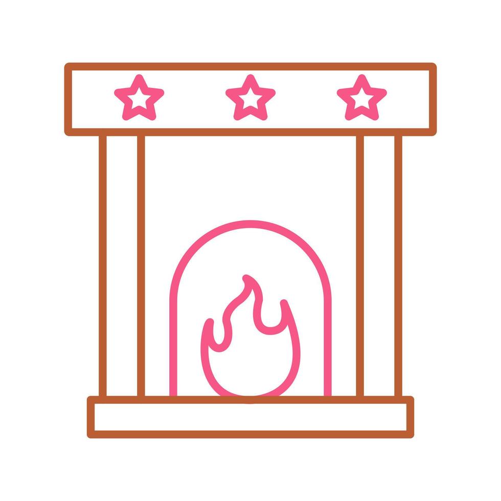 Fireplace Vector Icon