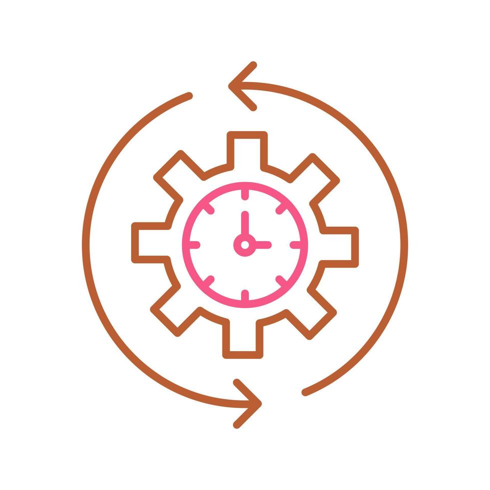 Rotate Time Vector Icon