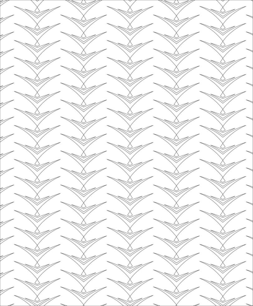 Black and white seamless pattern for coloring book in doodle style vector