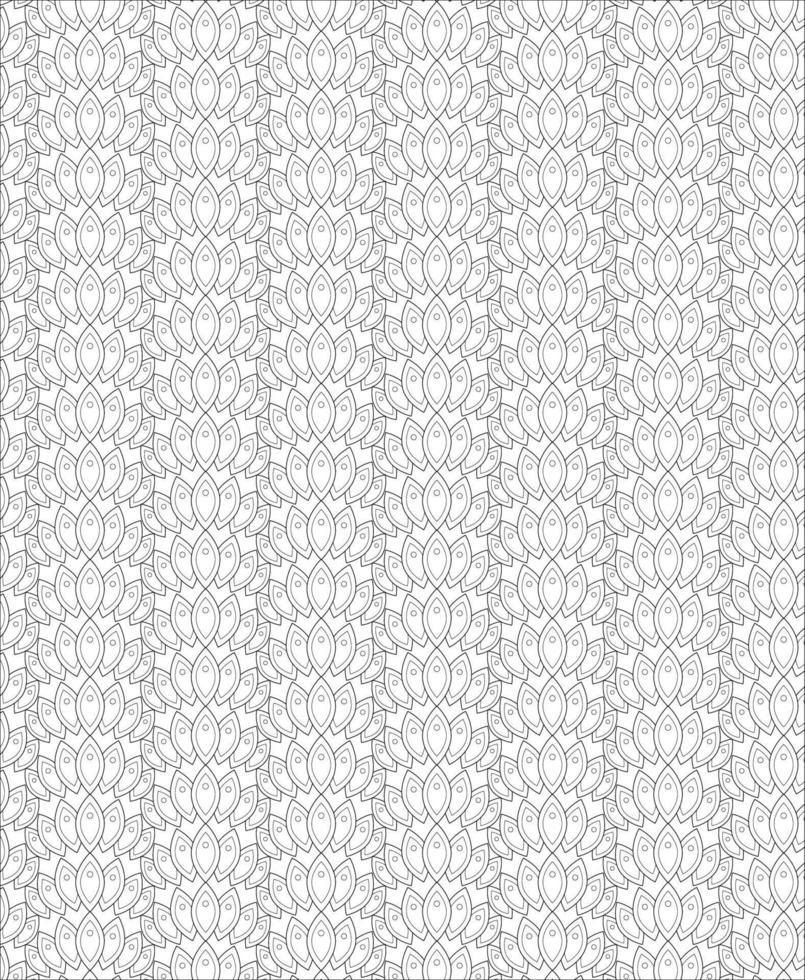 Black and white seamless pattern for coloring book in doodle style. vector