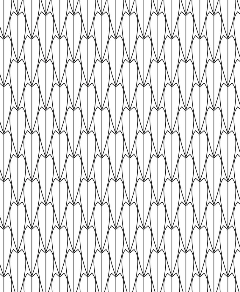 Black and white seamless pattern for coloring book in doodle style. vector
