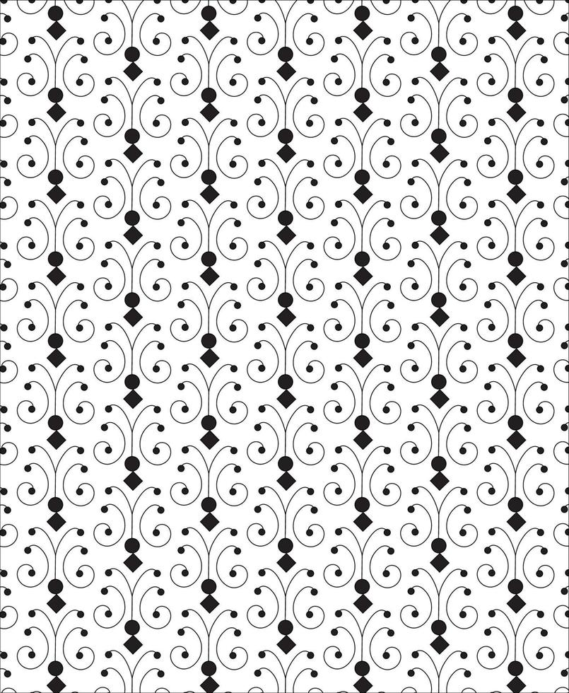 Black and white seamless pattern for coloring book in doodle style vector