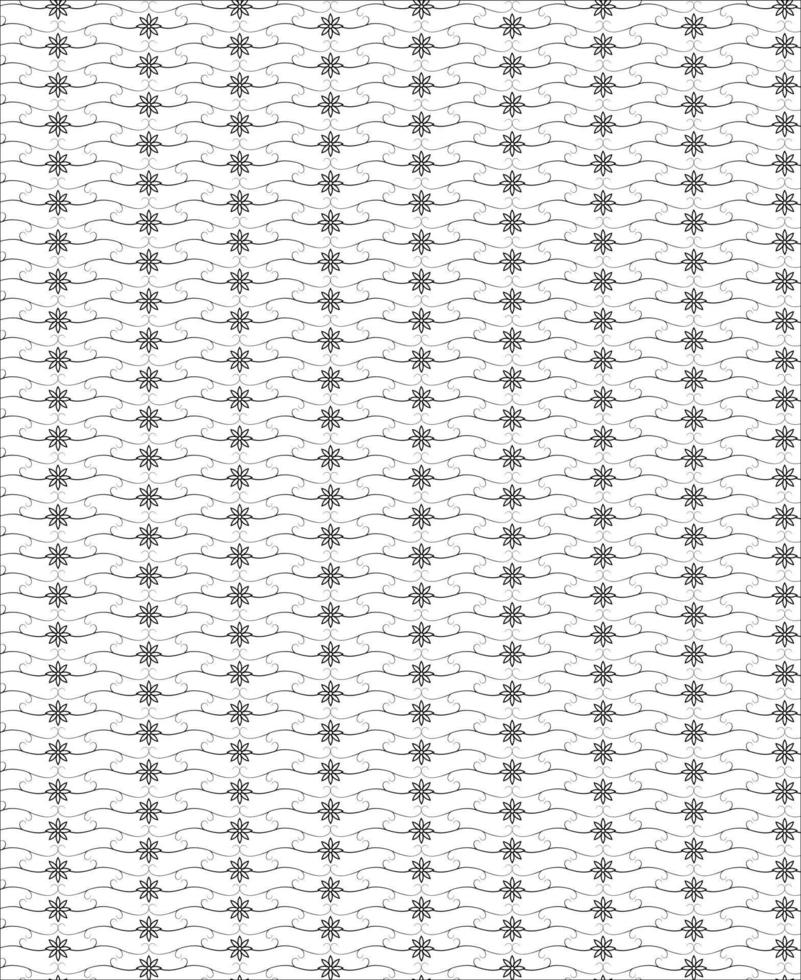 Black and white seamless pattern for coloring book in doodle style vector