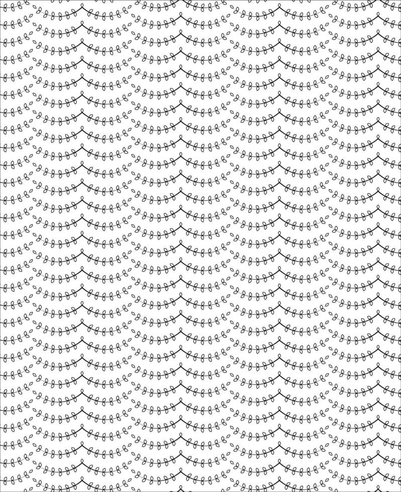 Black and white seamless pattern for coloring book in doodle style. vector