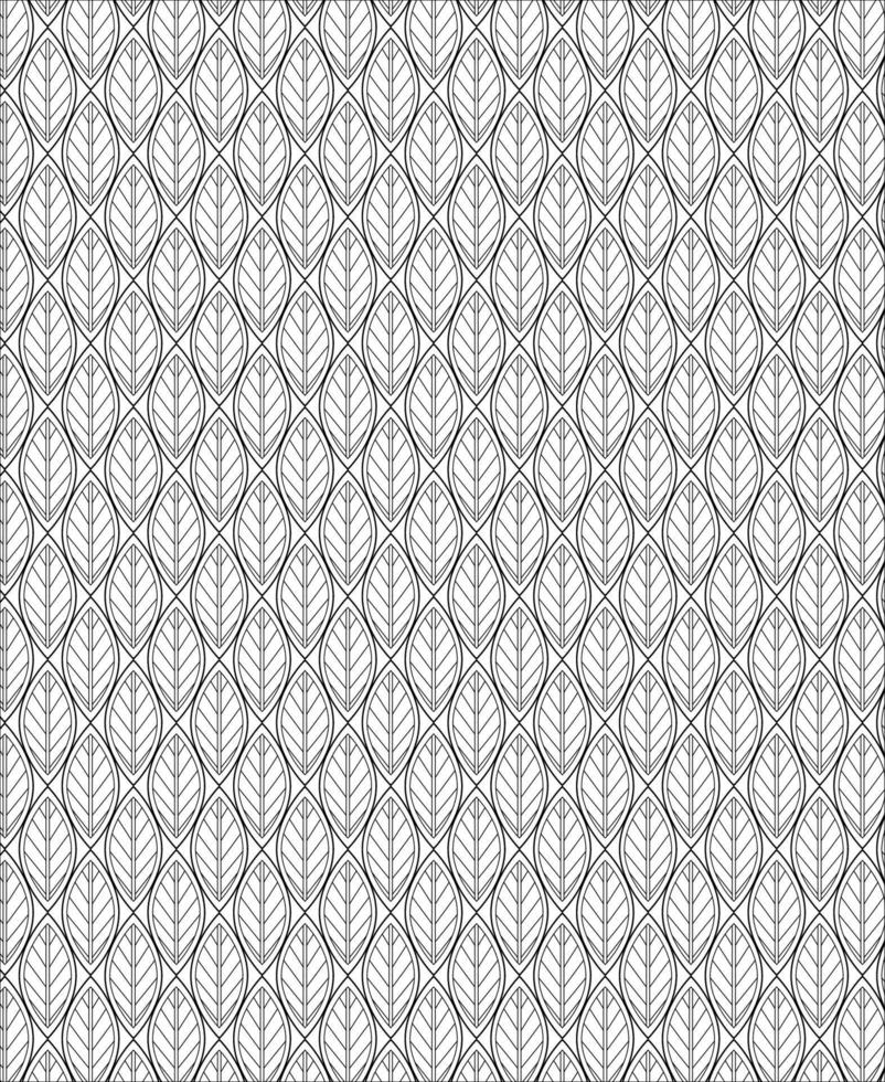 Black and white seamless pattern for coloring book in doodle style. vector