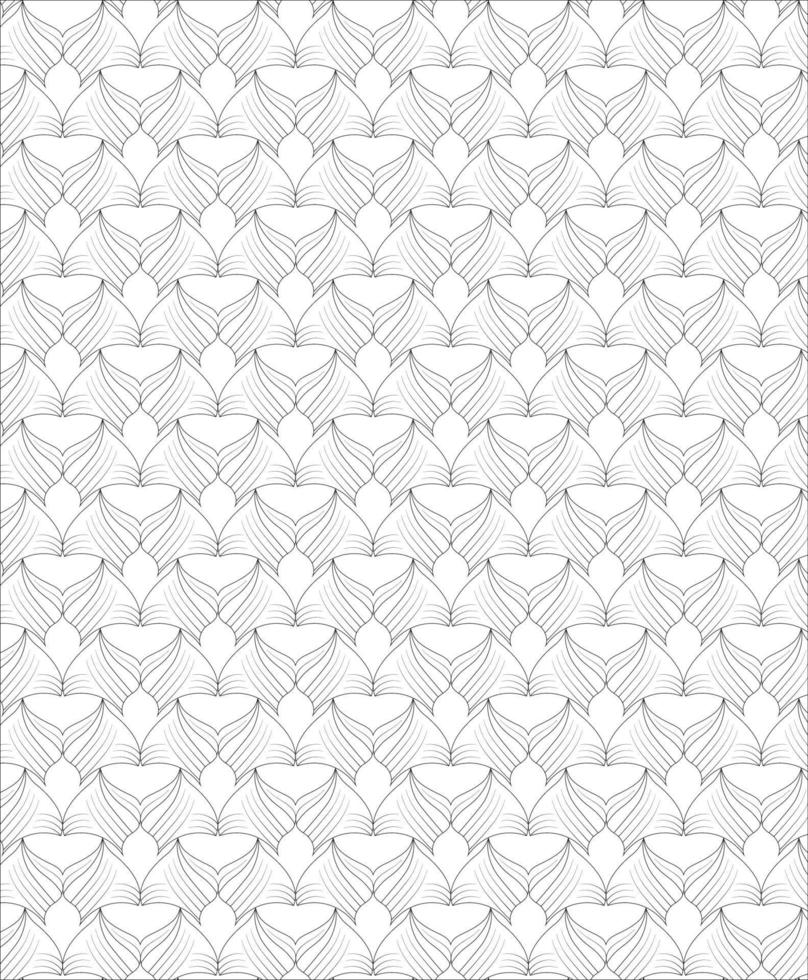 Black and white seamless pattern for coloring book in doodle style. vector