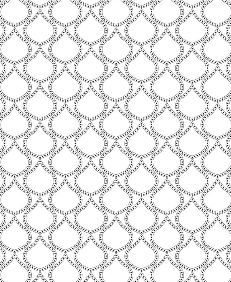 Black and white seamless pattern for coloring book in doodle style. vector