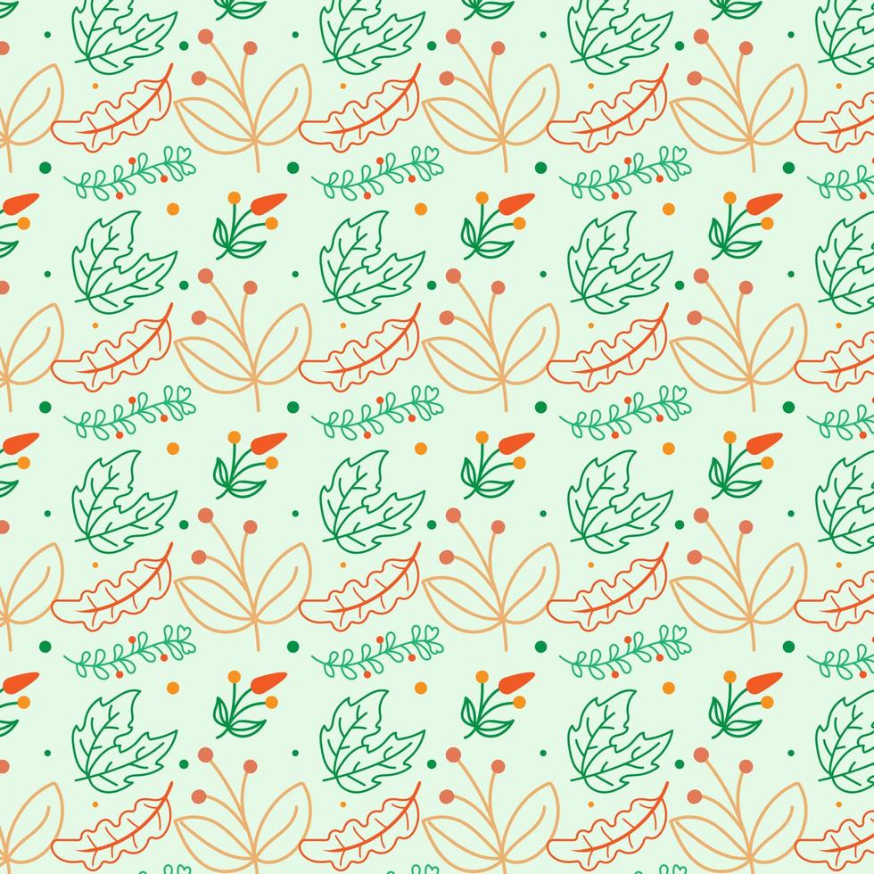 Beautiful romantic flower collection Seamless floral pattern background Vector Pattern Bright color Pattern suitable for posters, postcards, fabric or wrapping paper
