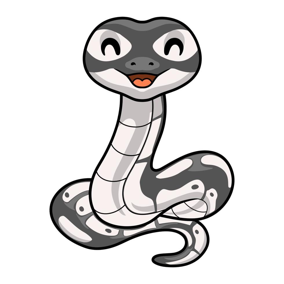 Cute axanthic ball python cartoon 21429088 Vector Art at Vecteezy