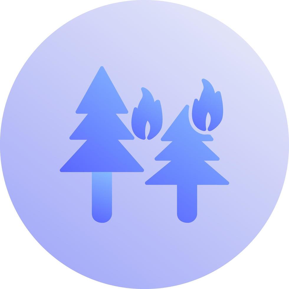 Unique Fire in Forst Vector Icon