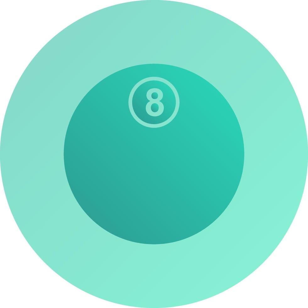 Unique Eight Ball Vector Icon