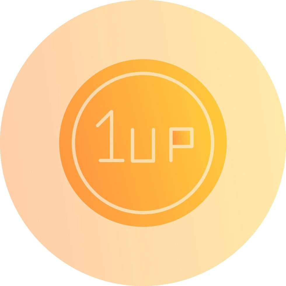 Unique 1UP Vector Icon
