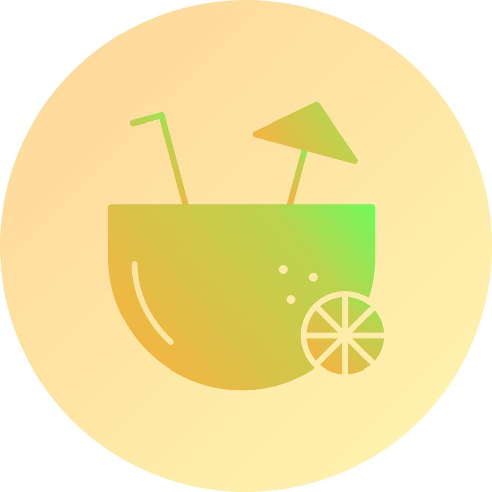 Coconut Drink Vector Icon