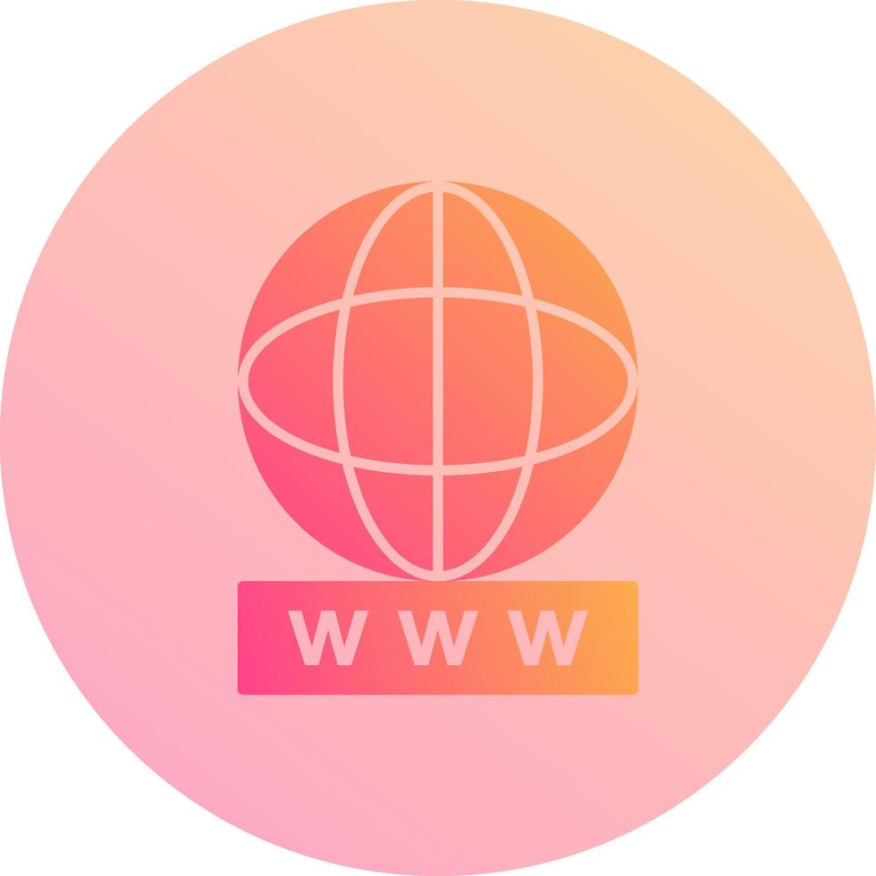 Unique World Wide Web Vector Icon