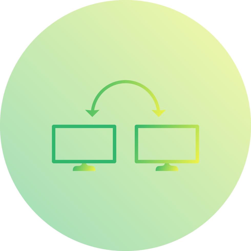 icono de vector de sistemas conectados únicos