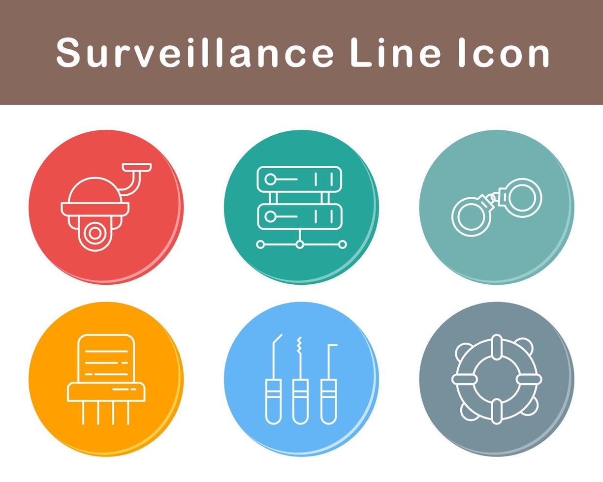 Surveillance Vector Icon Set